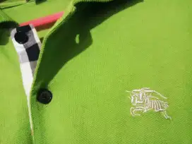 BURBERRY Polo Shirt Likenew Original Gucci Lv Vuitton Hermes Fred Boss