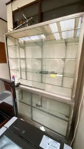 Jual Rak Kaca Etalase Bekas