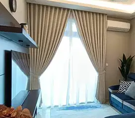 Menerima Tirai Gorden Jendela Gordyn Mewah Hordeng Terbaru Murah