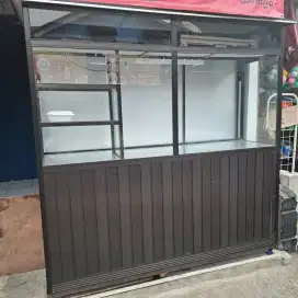 Grobak/Etalase Kaca Jualan