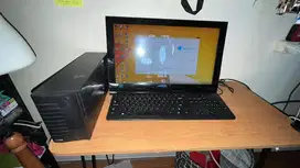 PC DELL + Keyboard Dell dan Interupptible Power Supply