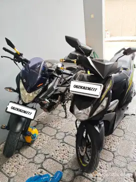 Dijual Dua Motor Mio dan Kawasaki Bajaj NS200