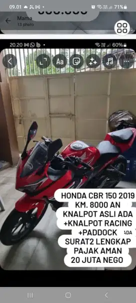 Honda CBR 150 8000km