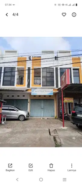 Dijual Ruko 2 Lantai, tempat Strategis dan Ramai