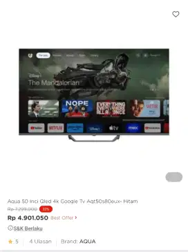 google tv 50inch promo bisa cicilan syarat ktp tanpa dp