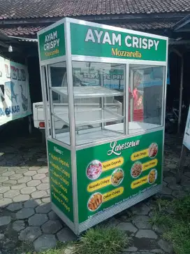 Etalase ayam goreng fried chicken ayam geprek