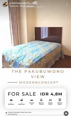 Dijual Apartemen The Pakubuwono View 2BR Uk 153m2 Furnished at Jaksel