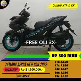 DP 500 YAMAHA AEROX NEW CONNECTED TAHUN 2022 CASH KREDIT BERGARANSI