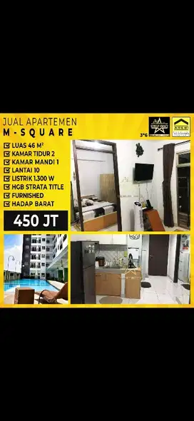 Dijual Apartement M Square bagus