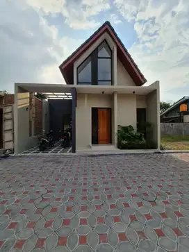 Rumah baru cluster dengan tema skandinavian di colomadu