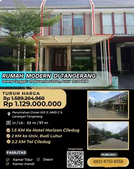 jual murah rumah mewah  2 lantai