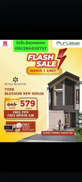 rumah cluster bebas banjir Royal Batavia Tangerang