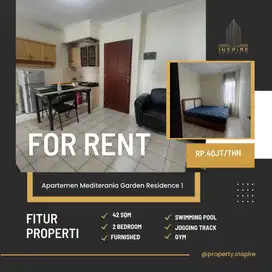 SEWA APARTEMEN MEDIT 1 2BR  FULL  FURNISH  STRATEGIS JAKARTA BARAT