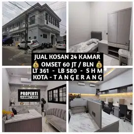 JUAL KOS KOST KOSAN KOSTAN 24 KAMAR DI KOTA TANGERANG ROI 8,25 PERSEN