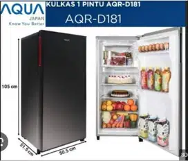 Dijual Kulkas AQUA AQR-D181 Second (Masih Garansi 5 Tahun Lagi)