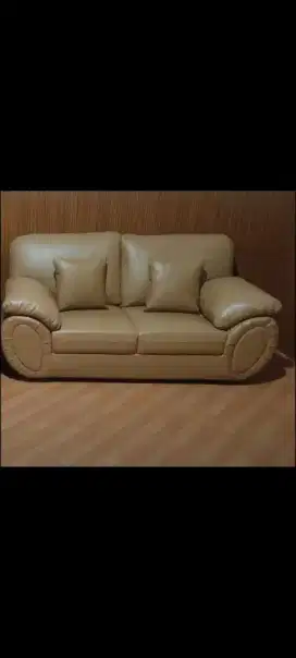 Jual sofa 2 seater warna coklat spt foto,P170XL80XT90,rangka kayu jati