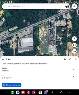 Tanah lebar 85x295 Pinggir aspal  Air Hitam,Pekanbaru.