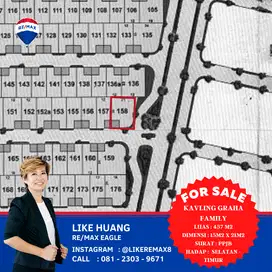 Dijual Kavlingan Graha Family