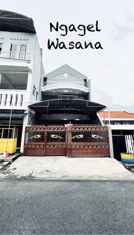 Ngagel sasana jual rumah baru renov strategis tengah kota surabaya