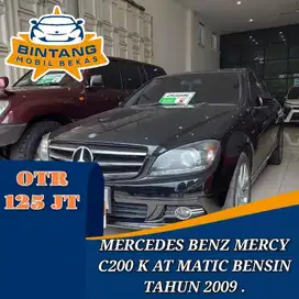 MERCEDES BENZ MERCY C 200 K 1.8 AT AUTOMATIC 1800 CC BENSIN TAHUN 2009