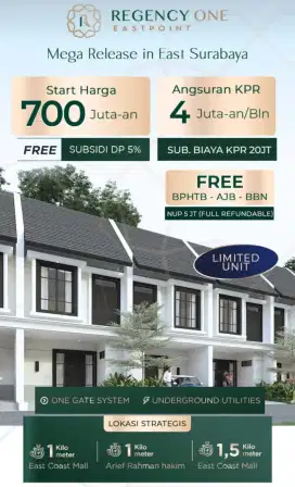 Regency One East Point dkt Pakuwon Mulyosari Sutorejo Lebak Babatan