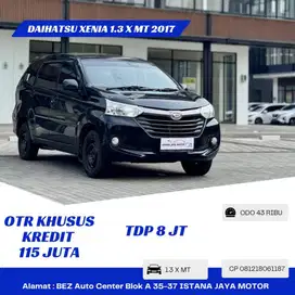 Km 43rb Daihatsu Xenia 1.3 X MT 2017 Hitam