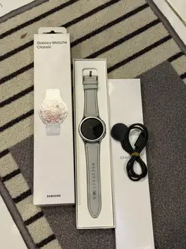 Dijual Samsung Watch 6 Classic 43mm silver Mulus SEIN Lengkap