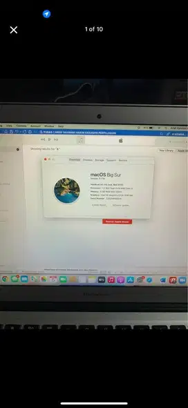 Macbook Air Mid 2013 13 Inch 4/256gb