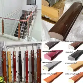 Tiang relling tangga tiang railing kaca hand railing pvc