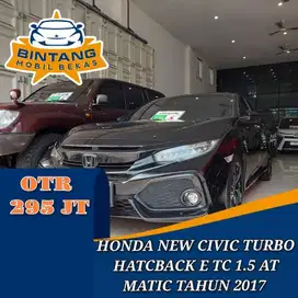 HONDA NEW CIVIC TURBO HATCBACK E TC 1.5 AT MATIC 1500 CC TAHUN 2017