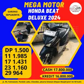 HONDA BEAT DULUXE 2024 CYLES CASH KREDIT JAMINAN GARANSI SEPUASNYA