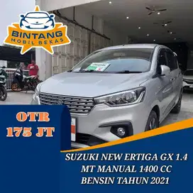 SUZUKI NEW ERTIGA GX 1.4 MT MANUAL 1400 CC BENSIN TAHUN 2021 (4X2)