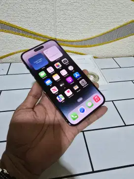 Iphone 14 pro max 128gb ex ibok fullset original mulus no minus