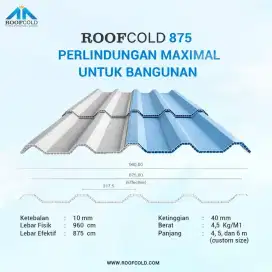 Atap UPVC alderon Merek Roofcold 875