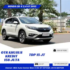 Dp 15JT Honda CR-V 2.4 I-VTEC AT 2013 Putih