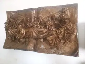 Hiasan dinding perjamuan kudus bahan resin