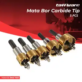 Paket Mata Bor Taffware 5 PCS – Hole Cutter Golden Edition untuk Mater