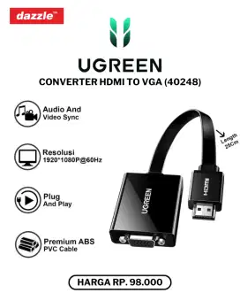 UGREEN CONVERTER HDMI TO VGA (40248)