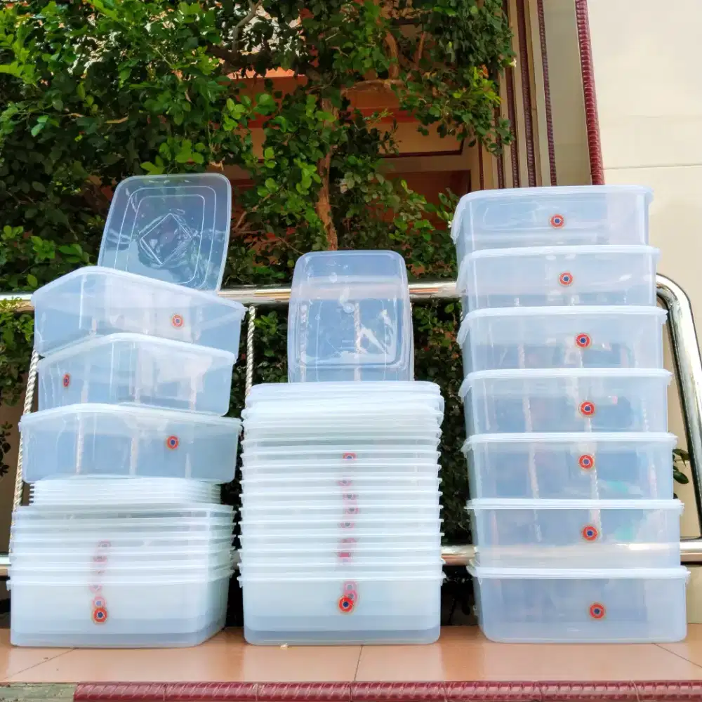 12 Pcs Box Plastik / Kotak Plastik 5000 ml Wadah Penyimpanan Serbaguna