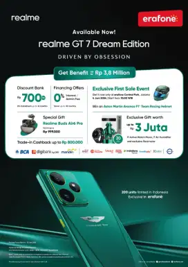 REALME GT 7 DREAM EDITION RAM 16RAM INTERNAL 512.