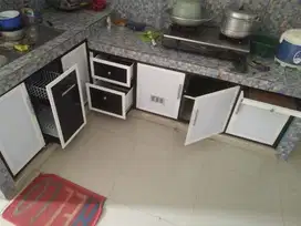 Kitchen set acp biasa kebumen - pakai acp motif kayu atau polos