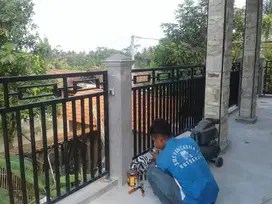 Pagar minimalis kebumen - bahan holo yang galvanis