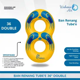Ban Renang Dewasa Anak Watertube Waterpark Waterboom Ukuran 36 Double