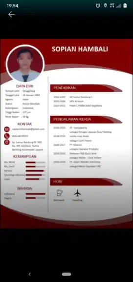 Cari pekerjaan berpengalaman