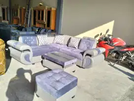 Sofa inimalis+fub cokelat