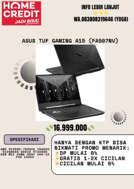 Cicilan Laptop Asus Tuf Gaming A15 FA507NV