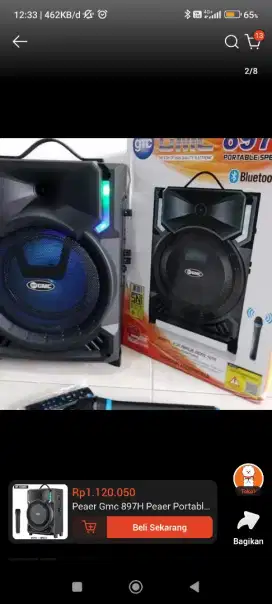 speaker GMC 879H jual cepat murah