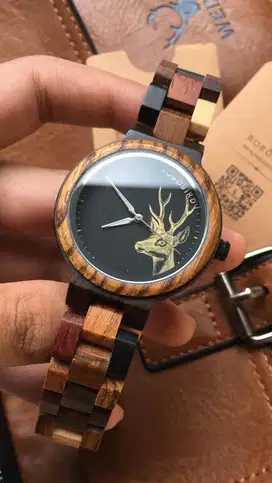 Jam tangan kayu bobobird original impor wooden watch