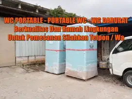 Toilet Outdoor, WC Portable, Toilet Modern Mudah Dipindahkan Ready Sto