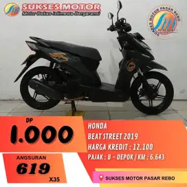 HONDA BEAT STREET TAHUN 2019 KM RENDAH, SIAP PAKAI, MESIN HALUS